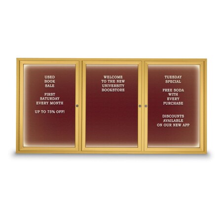 United Visual Products Indoor Enclosed Combo Board, 42"x32", Blk Frame/Blk Porc & Ultramarine UVCB4232B-BLKPORC-ULTMAR